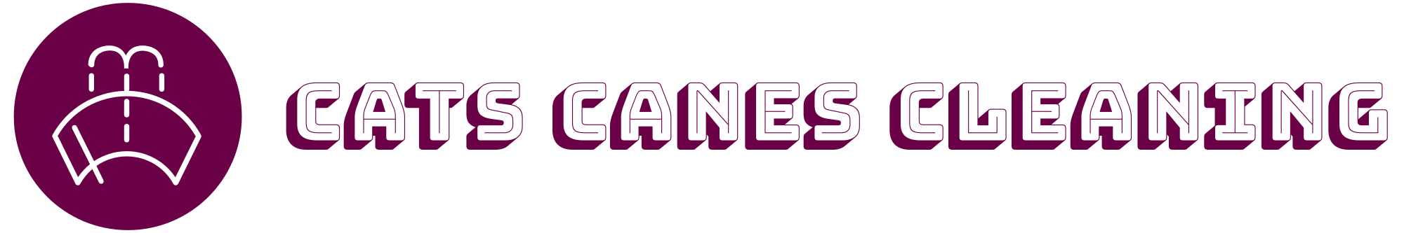 cats canes cleaning logo